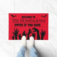 Halloween Zombie Hands Enter if You Dare Doormat