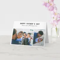 Happy Father's Day Photo Collage Holiday Greeting Card