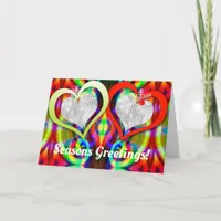 Twin Hearts Festive Seasons Card