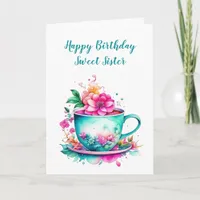 Happy Birthday Sweet Sister Card