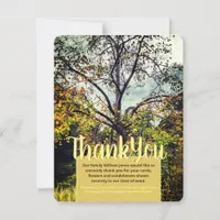 V1 Autumn Colors Tree Thank You Card