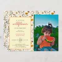 A Little Wildflower Girl Baby Shower Invitation