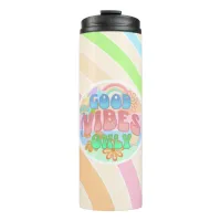 Good Vibes Only | Retro Vintage  Thermal Tumbler