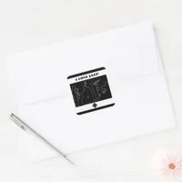 Jazz Band - I love Jazz Square Sticker