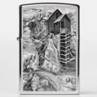 Colorado Rocky Mountains River Monogram Zippo Lighter