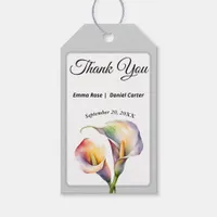 Elegant Watercolor Calla Lilies Romantic Floral Gift Tags