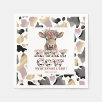 Holy Cow Rustic Baby Shower Party Napkins