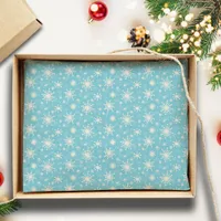 Christmas Snowflakes Winter Blue Holiday Fun  Tissue Paper