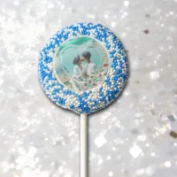 Pretty Sea Glass Photo Wedding  Chocolate Covered Oreo Pop