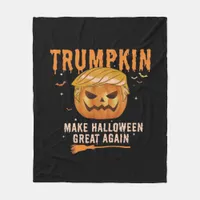 Trumpkin Make Halloween Great Again For Political, Fleece Blanket