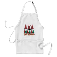 Fa la la la Retro Groovy Christmas Holidays Adult Apron