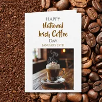 Happy National Irish Coffee Day | January 25th Card