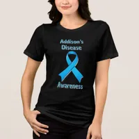 Addison's Disease Awareness | Blue Ribbon Tri-Blend Shirt