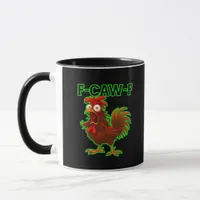 F-Caw-F Chicken Classic Retro Graphic Mug