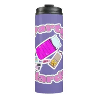 Slumber Party Hard Funny Slogan Cartoon Fun Thermal Tumbler