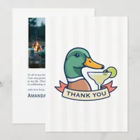 Margs Mallards & Matrimony Lake Bachelorette Thank You Card