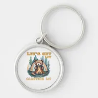 Let's Get Lit. Campfire Lit. Camping Lover Classic Keychain