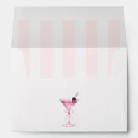 Pink Martini Cocktail Bachelorette Party Envelope