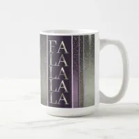 Purple Green  Christmas Fa La La Pattern#27 ID1009 Coffee Mug