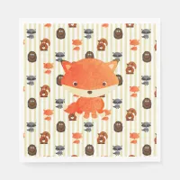 Woodland Animals Baby Shower Napkins