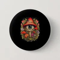 Cottagecore Aesthetic Mushroom Goblincore Design Button
