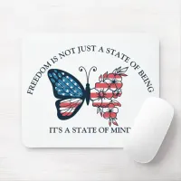 4th of July Butterfly  Mouse Pad