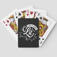Christmas Eve Merry Christmas - Let's Get Lit Clas Poker Cards