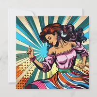 Pretty Woman Dancing Salsa Pop Art