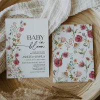 Baby in Bloom Floral Invitation