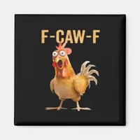 Gothic Funny Humor Crow F-Caw-F Magnet