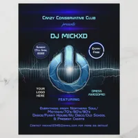 DJ Music and Dance Gig  Flyer