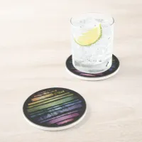 Equality Love Rainbow Brush Strokes LGBTQ ID656 Coaster