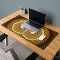 Circles Dome Geometric Pattern Shapes Desk Mat