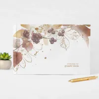 Golden Autumn Wedding Berries ID655 Guest Book