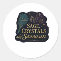 Whimsigoth Fantasy Mystical Forests, Moons & Magic Classic Round Sticker