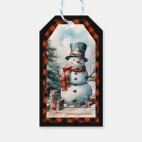 Christmas Snowman Personalized Gift Tags