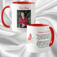 Cardinal Poem Memorial Keepsake  Mug