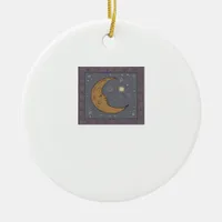 Whimsigoth Moon Classic Ceramic Ornament
