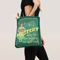 Fun Mystery Snark Retro Reading Housewife Tote Bag