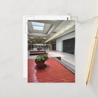 Colorful Houseplants Liminal Space Abandoned Mall Postcard