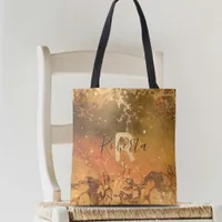 Sparkly Abstract Copper Bronze Modern Glam Chic  Tote Bag