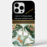 Two ethereal figures share a kiss iPhone 16 pro max case