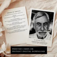 In Loving Memory Funeral Order Of Service Program