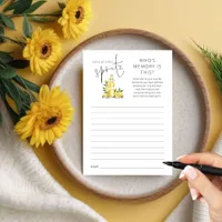 Love 1st Spritz Who’s Memory Bridal Shower Game Invitation