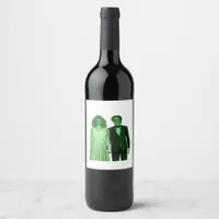 Till Death Do Us Part Classic Retro Design Wine Label