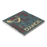 Born to Dance Blue/Red/Gold ID277 Trivet