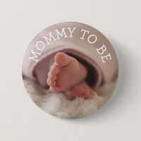 Mom to be Baby Shower button