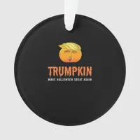 Funny Halloween Trumpkin  Ornament