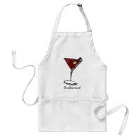 Funky martini Fun Bridesmaid Favors Adult Apron