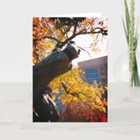 Kansas City Plaza Horse Fountain in Autumn Card